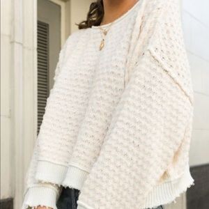 UO Maia Drapey Sweater - Ivory